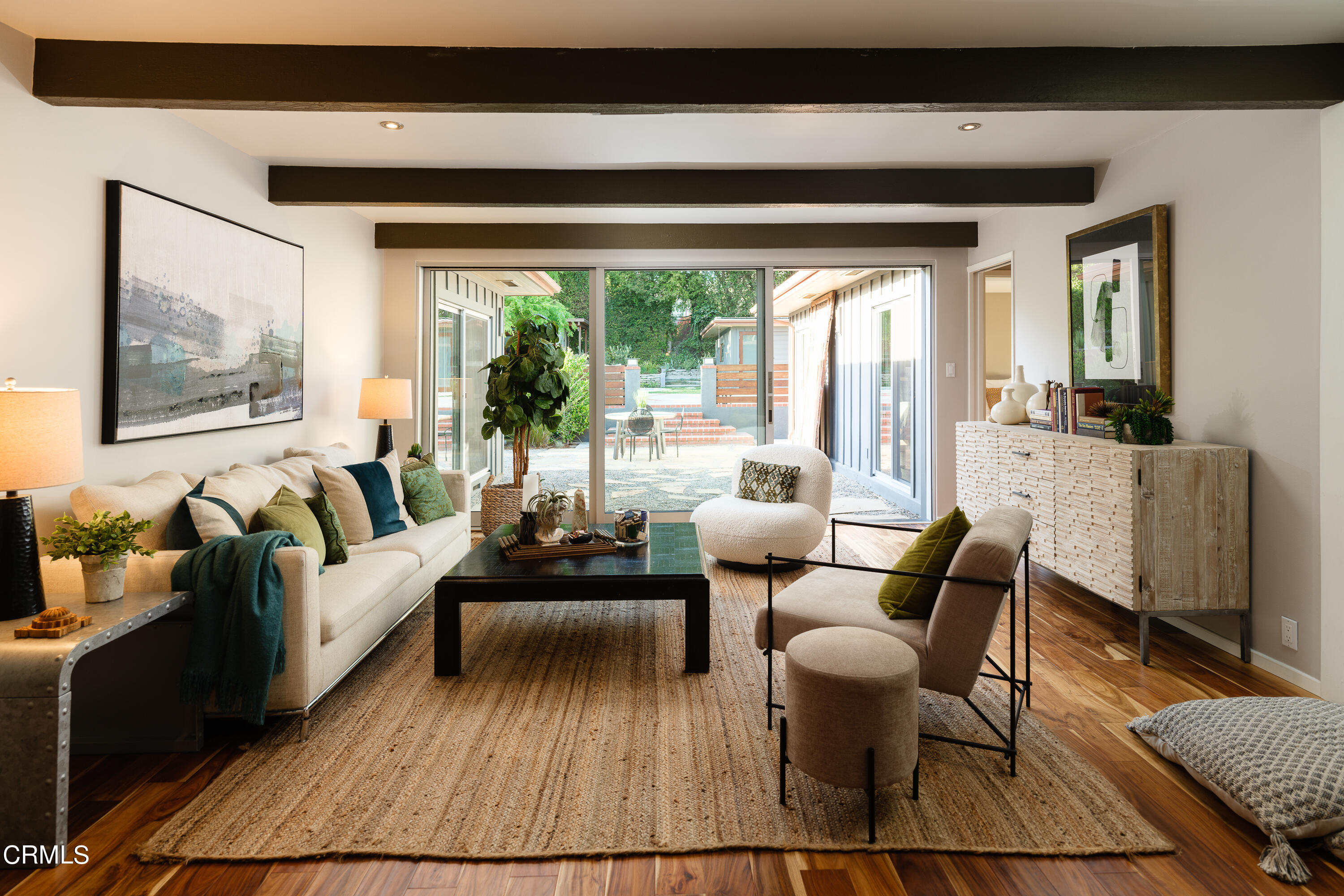 1025 Nithsdale Road Pasadena, CA 91105 - Photo 17 of 73 a living room with furniture and a large window