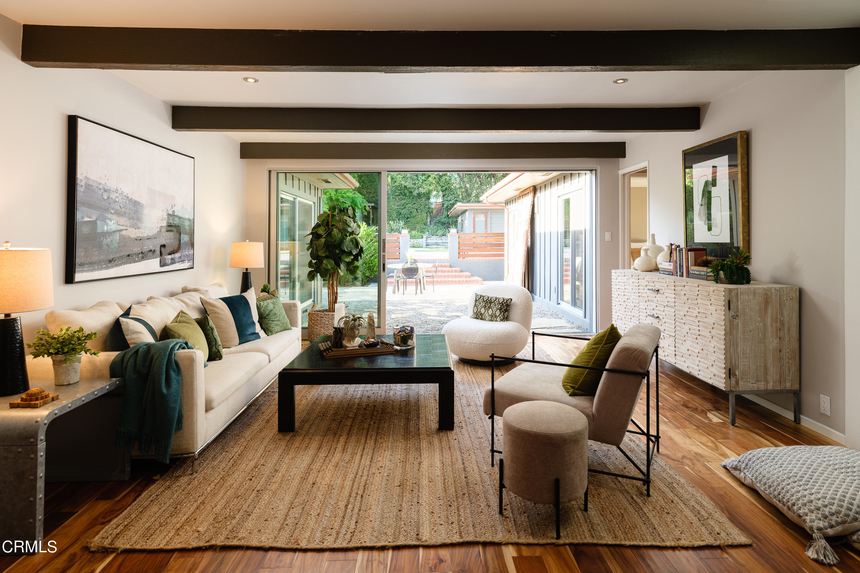 1025 Nithsdale Road Pasadena, CA 91105 - Photo 18 of 73 a living room with furniture and a large window
