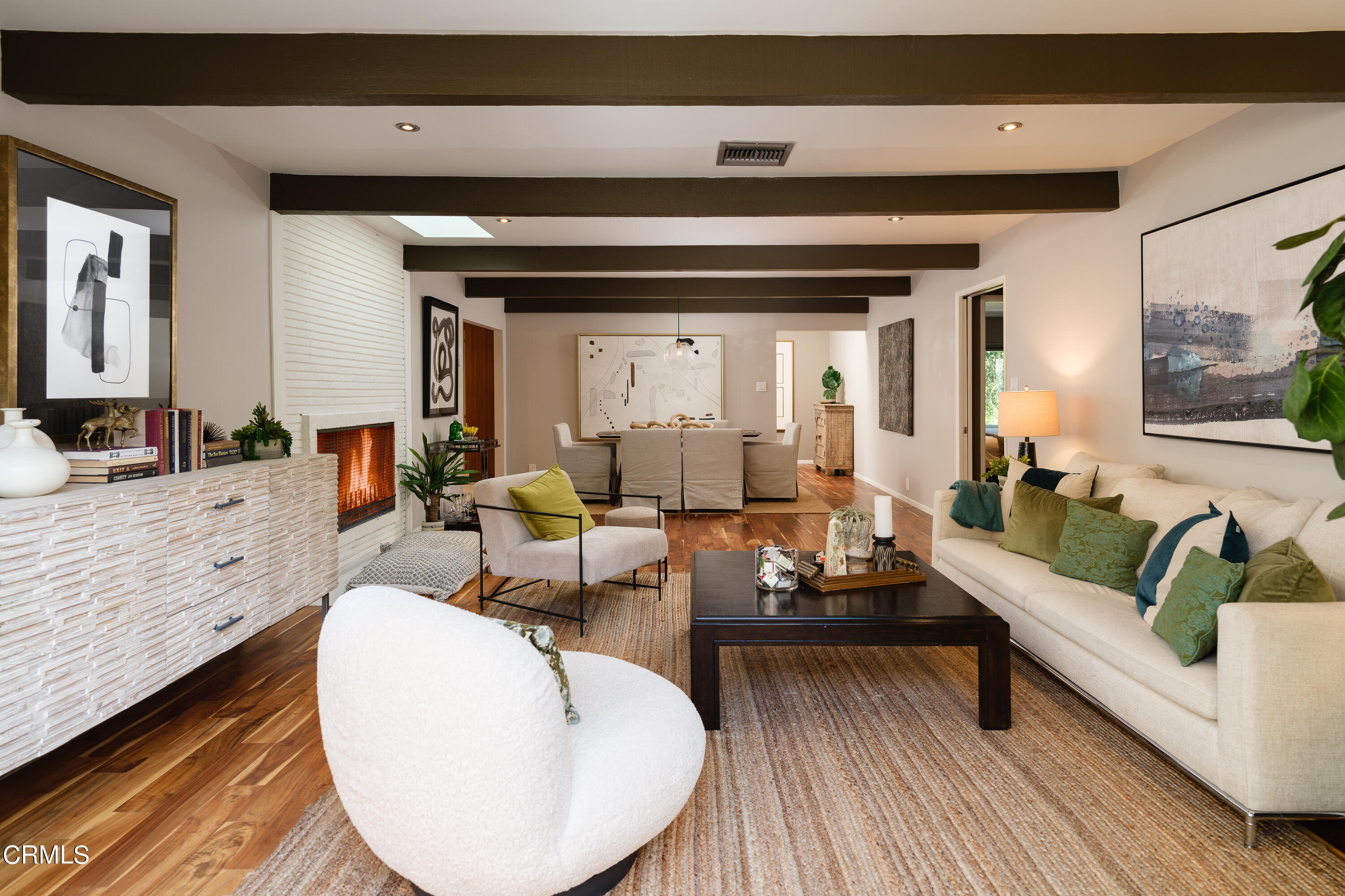 1025 Nithsdale Road Pasadena, CA 91105 - Photo 20 of 73 a living room with furniture and a wooden floor