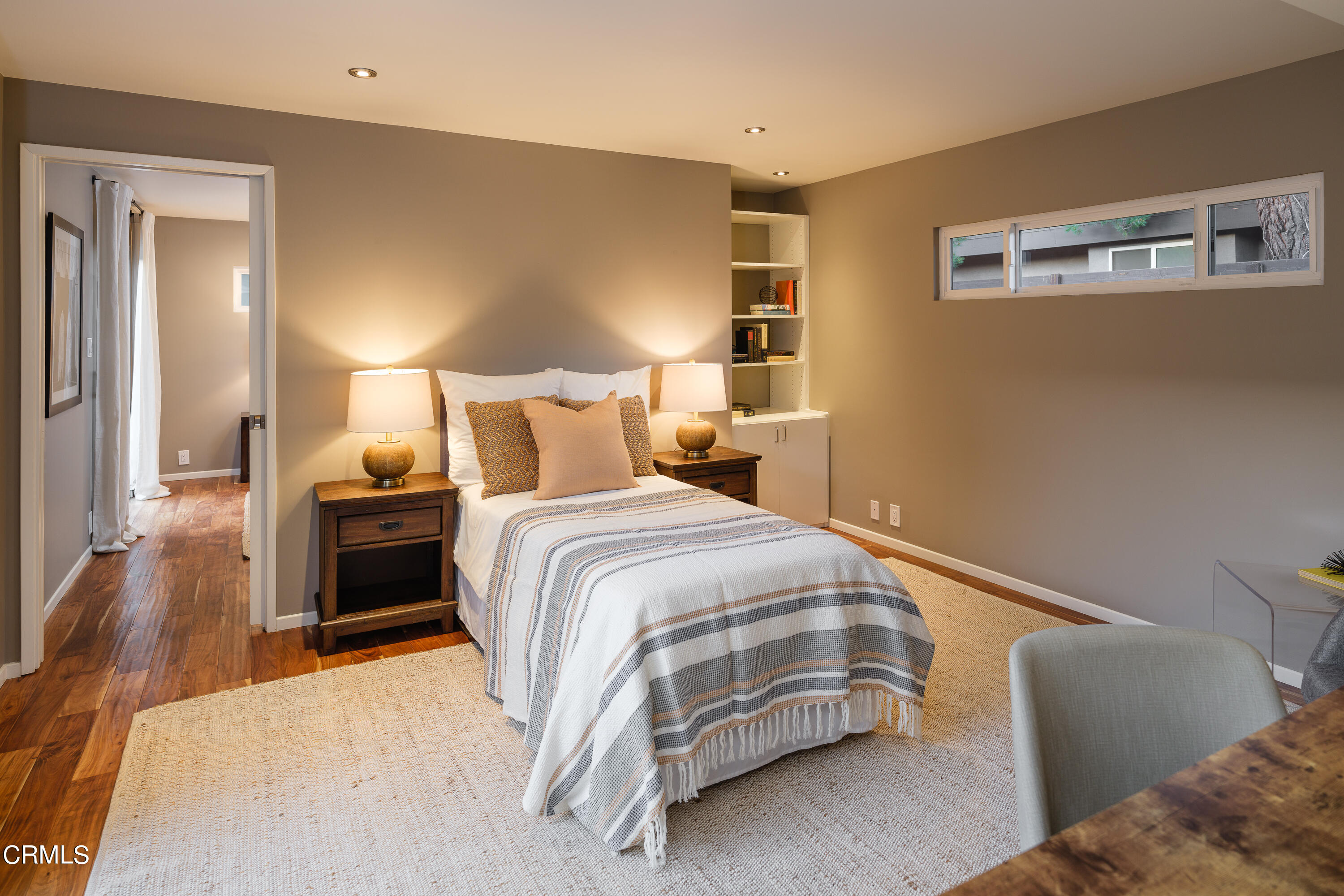 1025 Nithsdale Road Pasadena, CA 91105 - Photo 43 of 73 a bedroom with a bed and a night stand