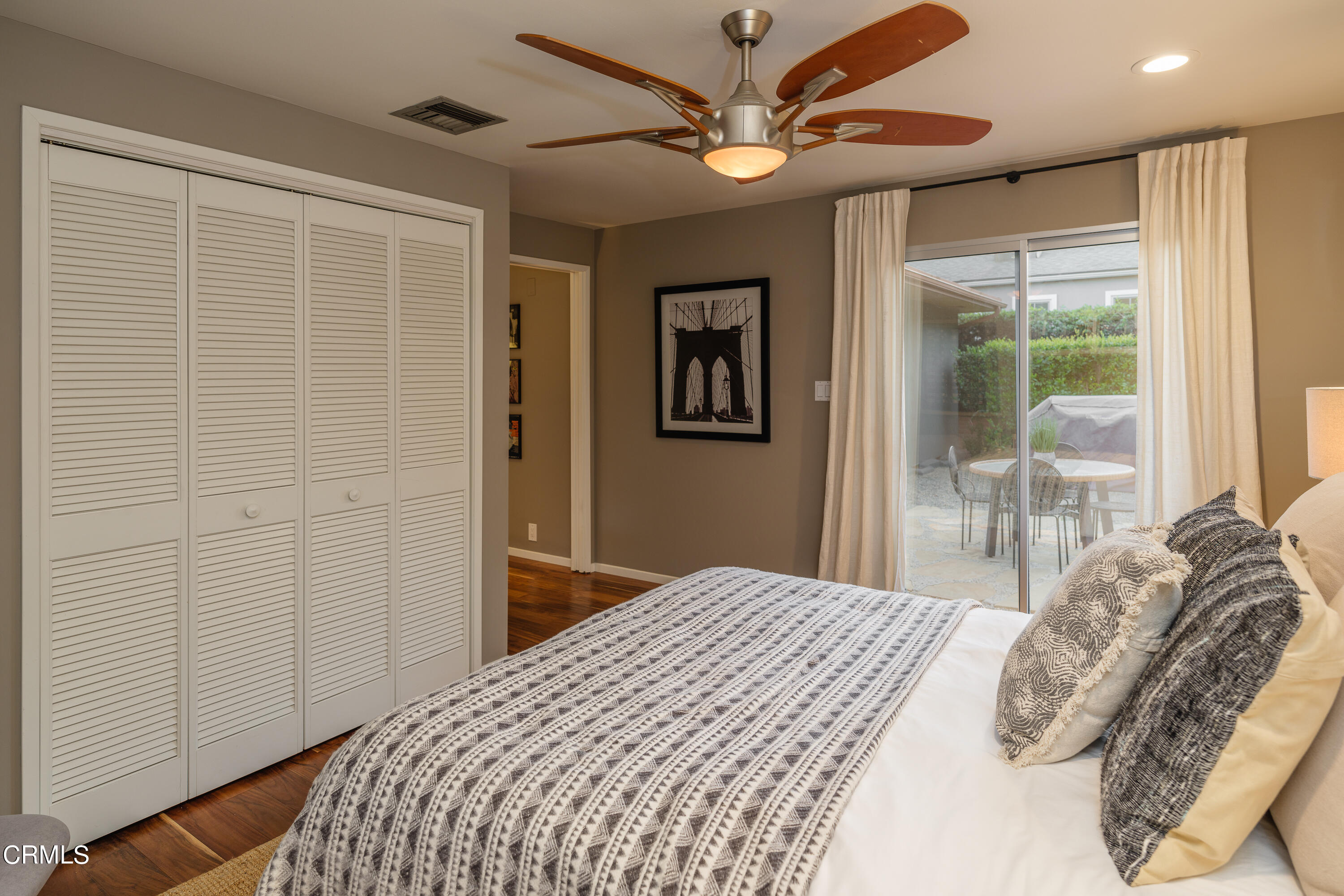 1025 Nithsdale Road Pasadena, CA 91105 - Photo 45 of 73 a bedroom with a large bed and a large window