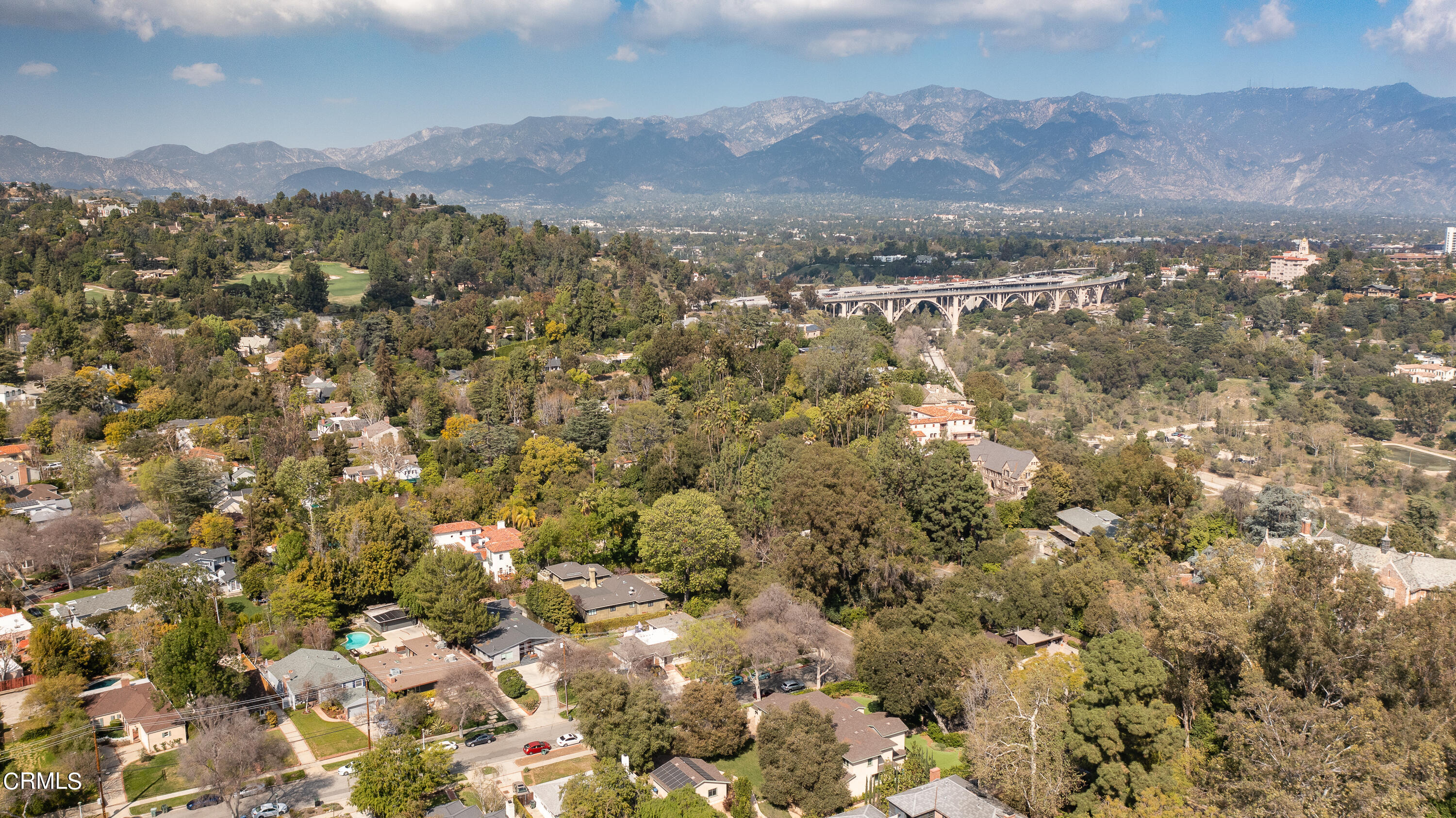1025 Nithsdale Road Pasadena, CA 91105 - Photo 71 of 73 a view of a city with mountains in the background