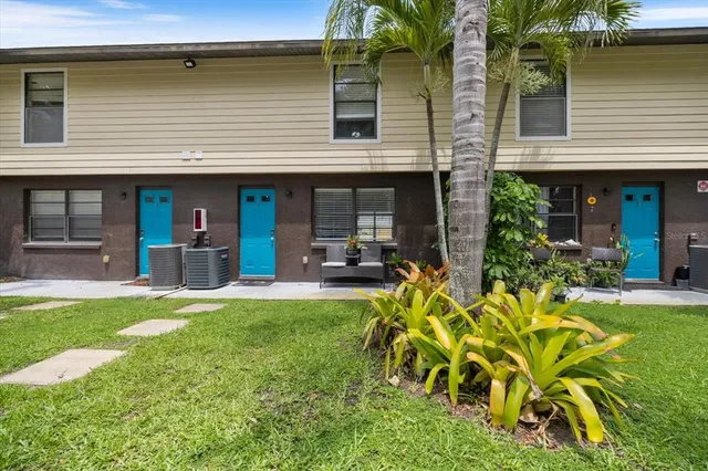 a view of a house with patio