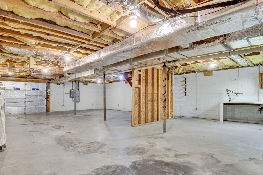 120 Patterson Ridge Road Salem, SC 29676 - Photo 34 of 46 A spacious, unfinished basement provides a blank canvas for future customization. Heat and cooling installed.