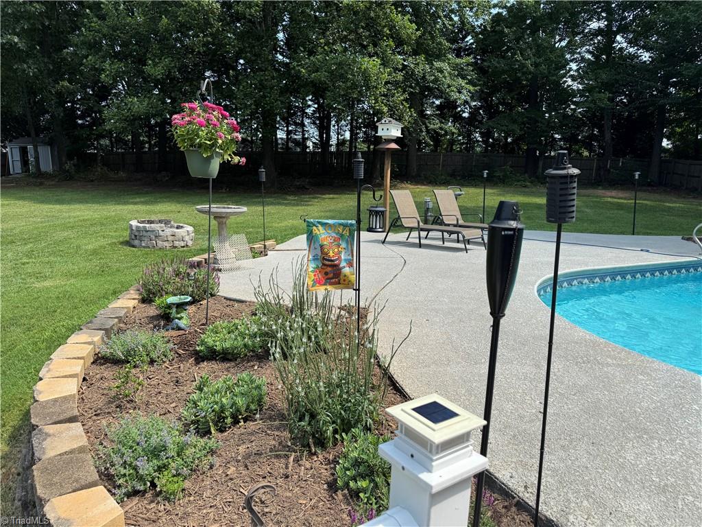 2817 Norwell Court Oak Ridge, NC 27310 - Photo 27 of 35 Pool garden