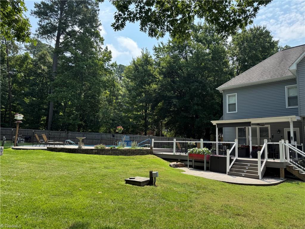 2817 Norwell Court Oak Ridge, NC 27310 - Photo 29 of 35 Spacious backyard
