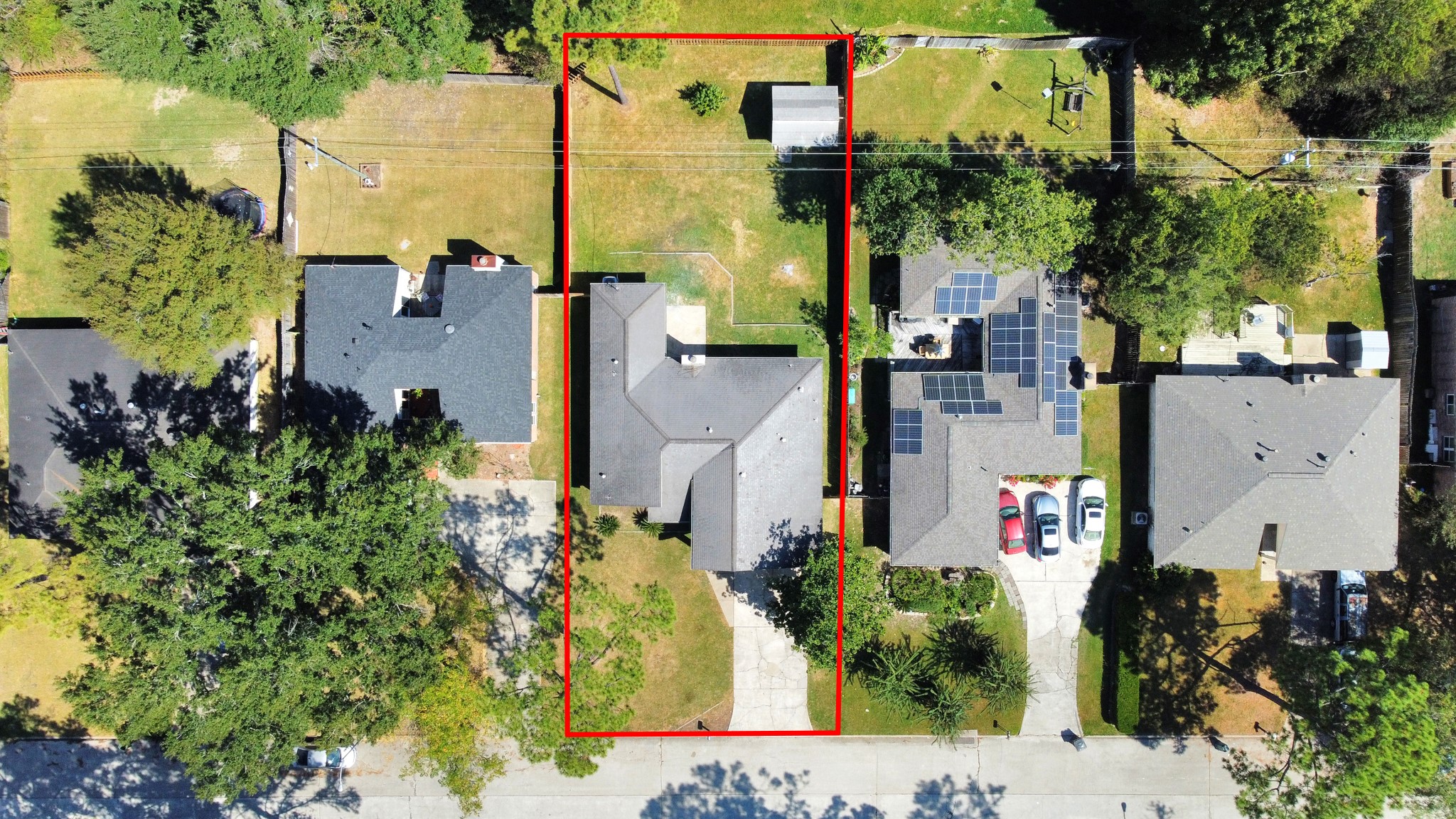 23002 Grand Rapids Lane Spring, TX 77373 - Photo 5 of 41 an aerial view of a house with a yard and garden