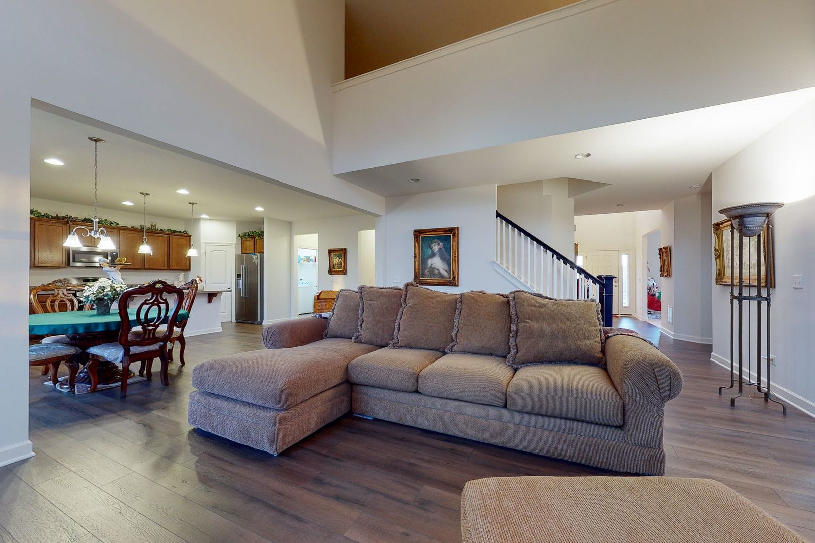 4362 Rudyard Kipling Road Elgin, IL 60124 - Photo 5 of 33 a living room with furniture and wooden floor