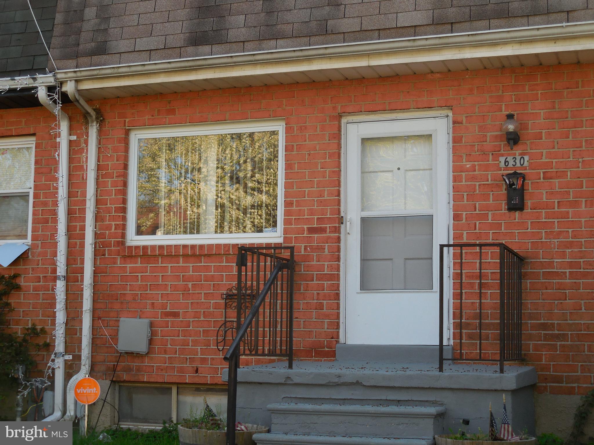 a view of front door of house