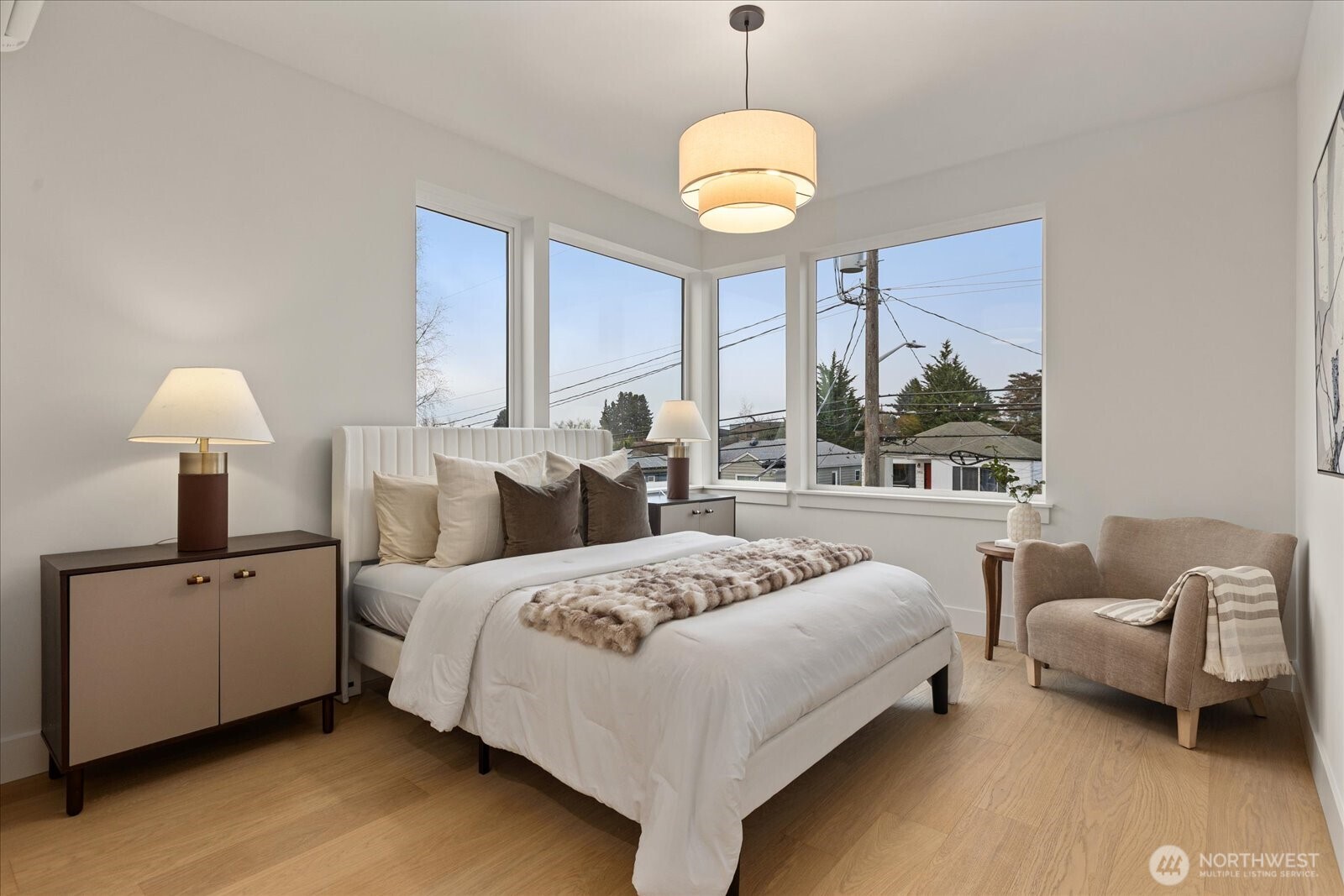 3409 Northwest 57th Street Seattle, WA 98107 - Photo 17 of 39 a bedroom with bed and a large window