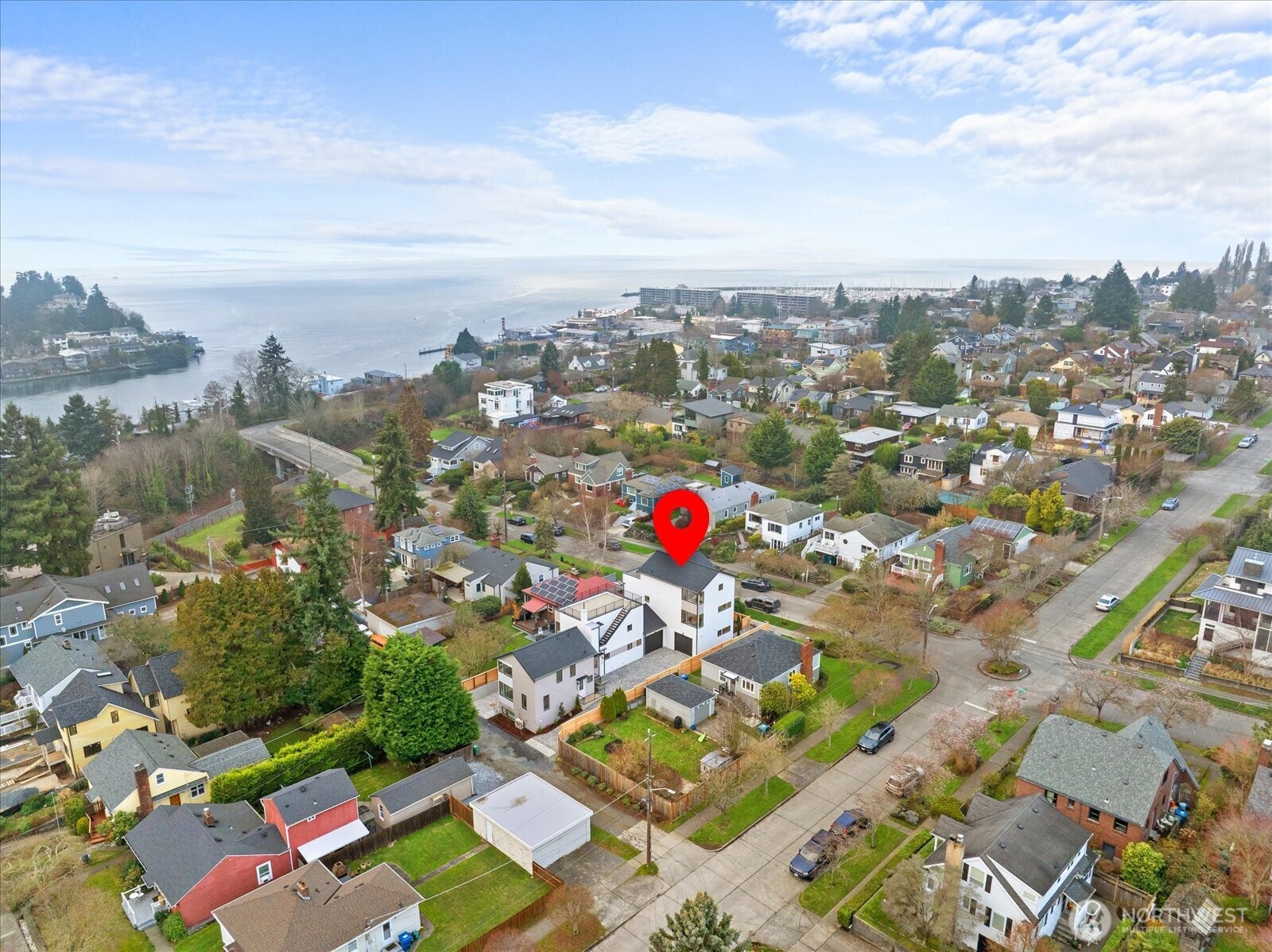 3409 Northwest 57th Street Seattle, WA 98107 - Photo 36 of 39 an aerial view of a city