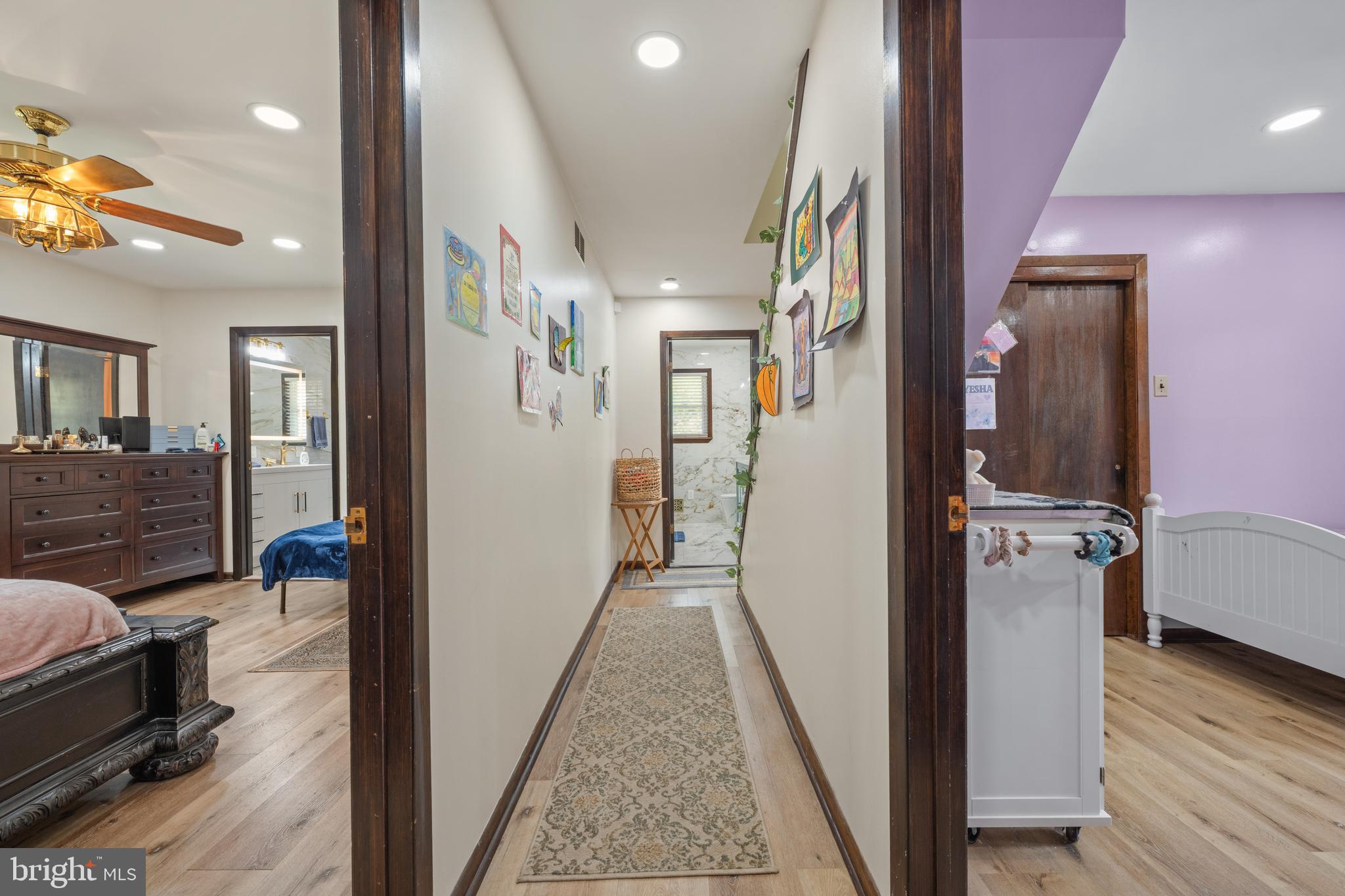 173 Butler Road Princeton, NJ 08540 - Photo 35 of 68 a view of hallway with furniture and wooden floor