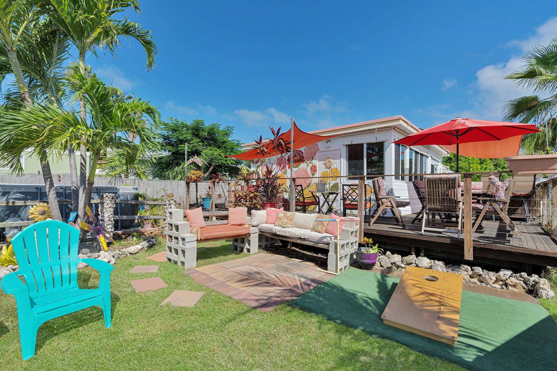 357 23rd Street Marathon, FL 33050 - Photo 12 of 48 a view of a house with backyard outdoor seating area and furniture