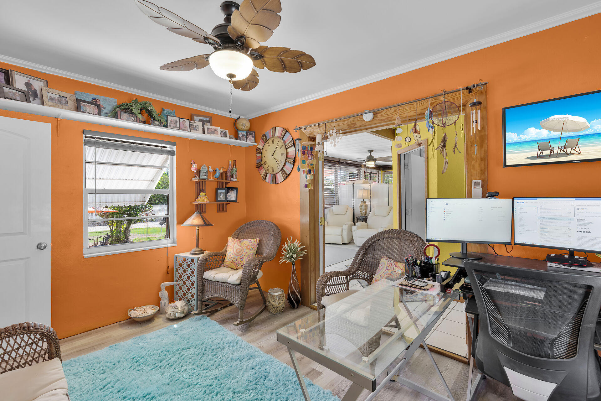 357 23rd Street Marathon, FL 33050 - Photo 33 of 48 a living room with furniture a flat screen tv and a window
