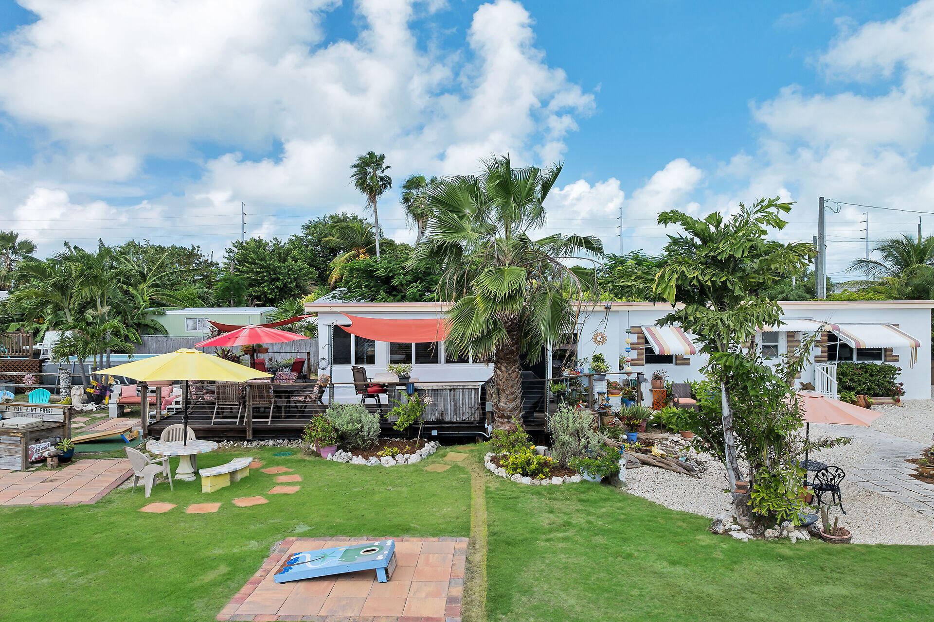 357 23rd Street Marathon, FL 33050 - Photo 7 of 48 a aerial view of a house with swimming pool garden and patio