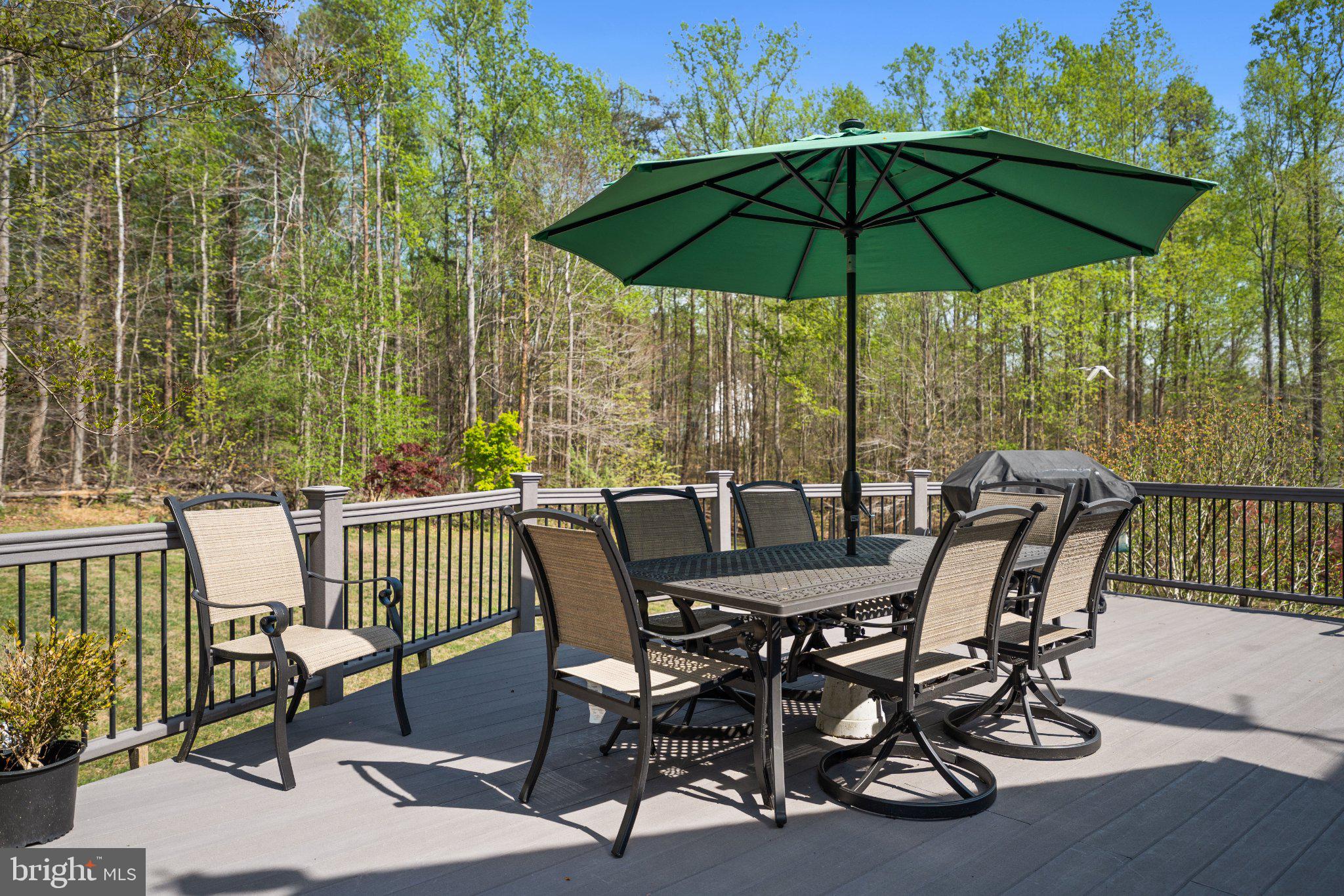 10448 Wheatley School Road Marshall, VA 20115 - Photo 34 of 48 a view of balcony with furniture and umbrella