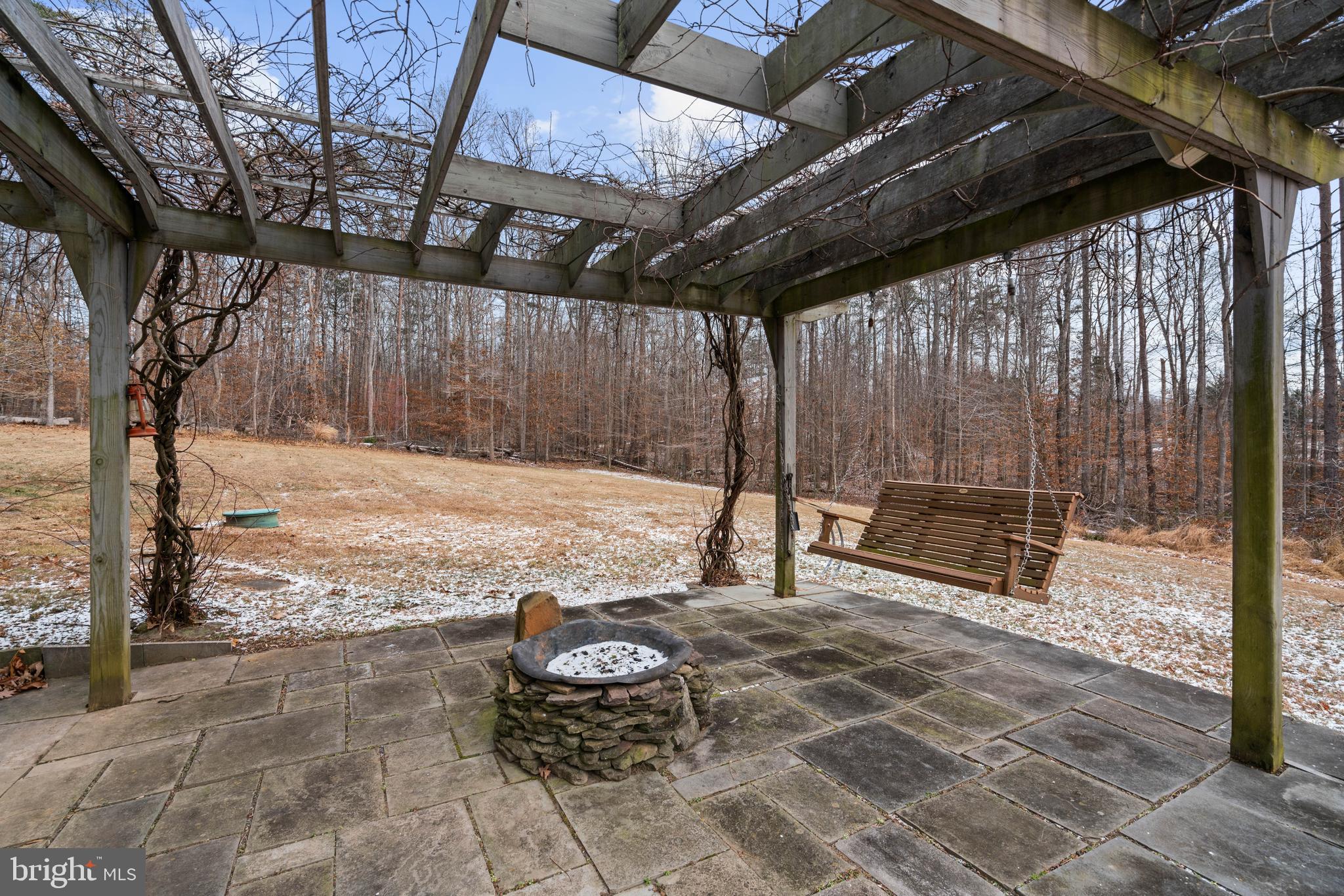 10448 Wheatley School Road Marshall, VA 20115 - Photo 46 of 48 Lovely Patio & Pergola off of Walkout Basement