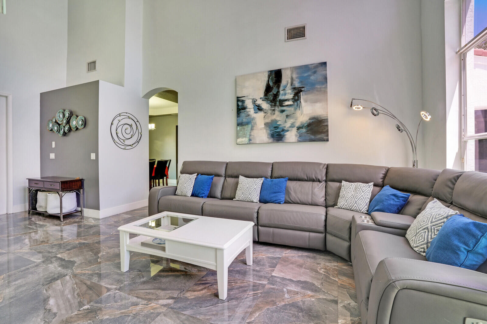403 Mangrove Point Jupiter, FL 33458 - Photo 9 of 51 a living room with furniture and wooden floor