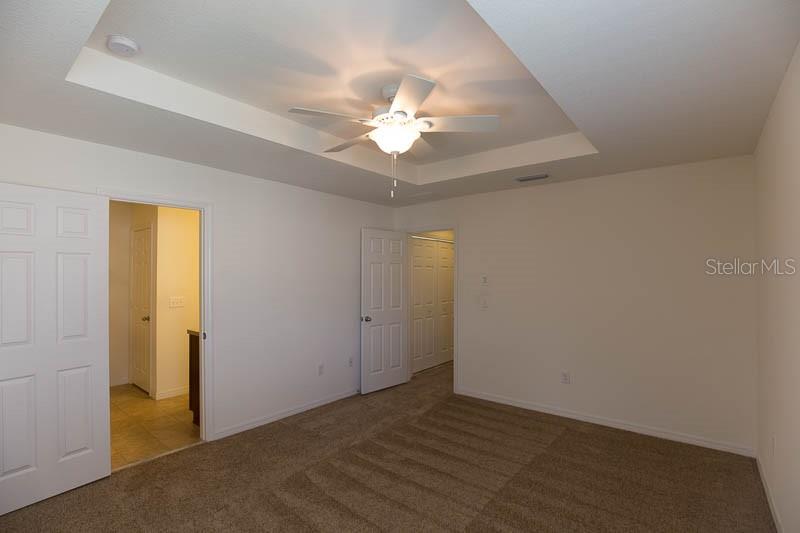 15810 Fishhawk View Drive Lithia, FL 33547 - Photo 12 of 34 an empty room with closet and a chandelier fan