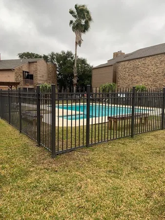 a view of a entrance gate of a building