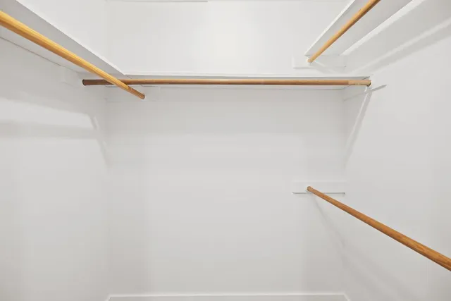 a close up view of racks on the wall