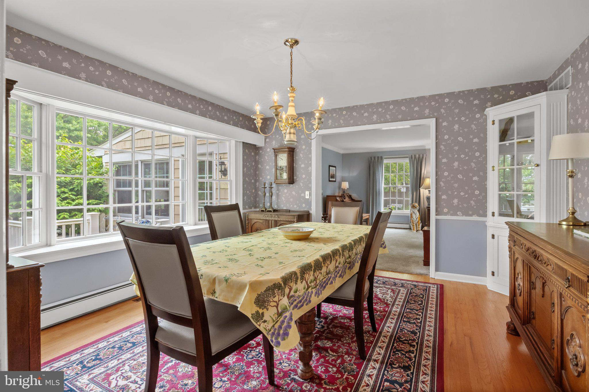 8 Cleveland Road Princeton, NJ 08540 - Photo 8 of 46 Formal dining room with built in corner cabinetry