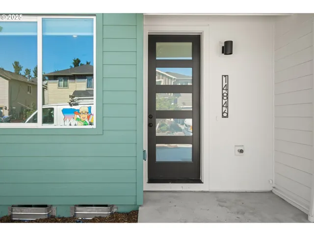 a view of front door of house