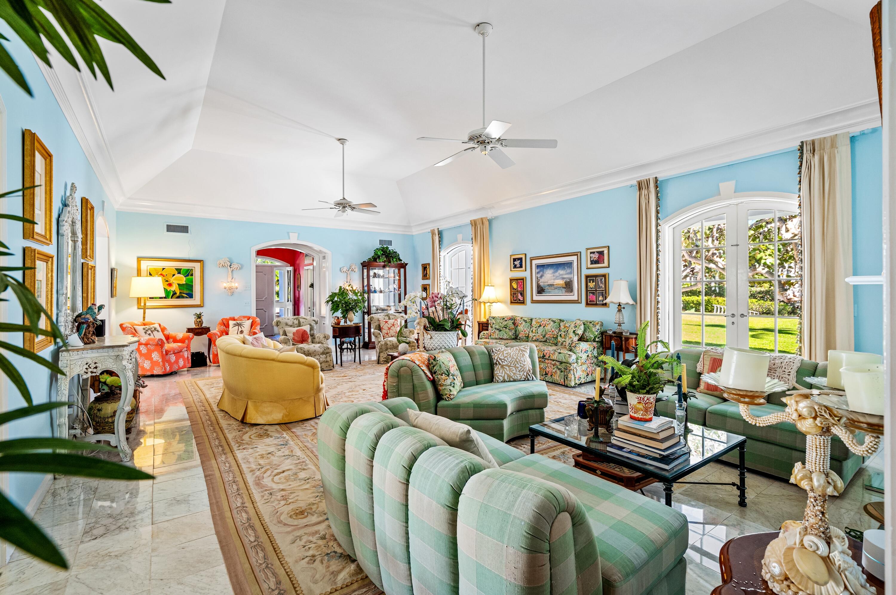 3224 North Ocean Boulevard Gulf Stream, FL 33483 - Photo 14 of 48 a living room with furniture kitchen view and a window