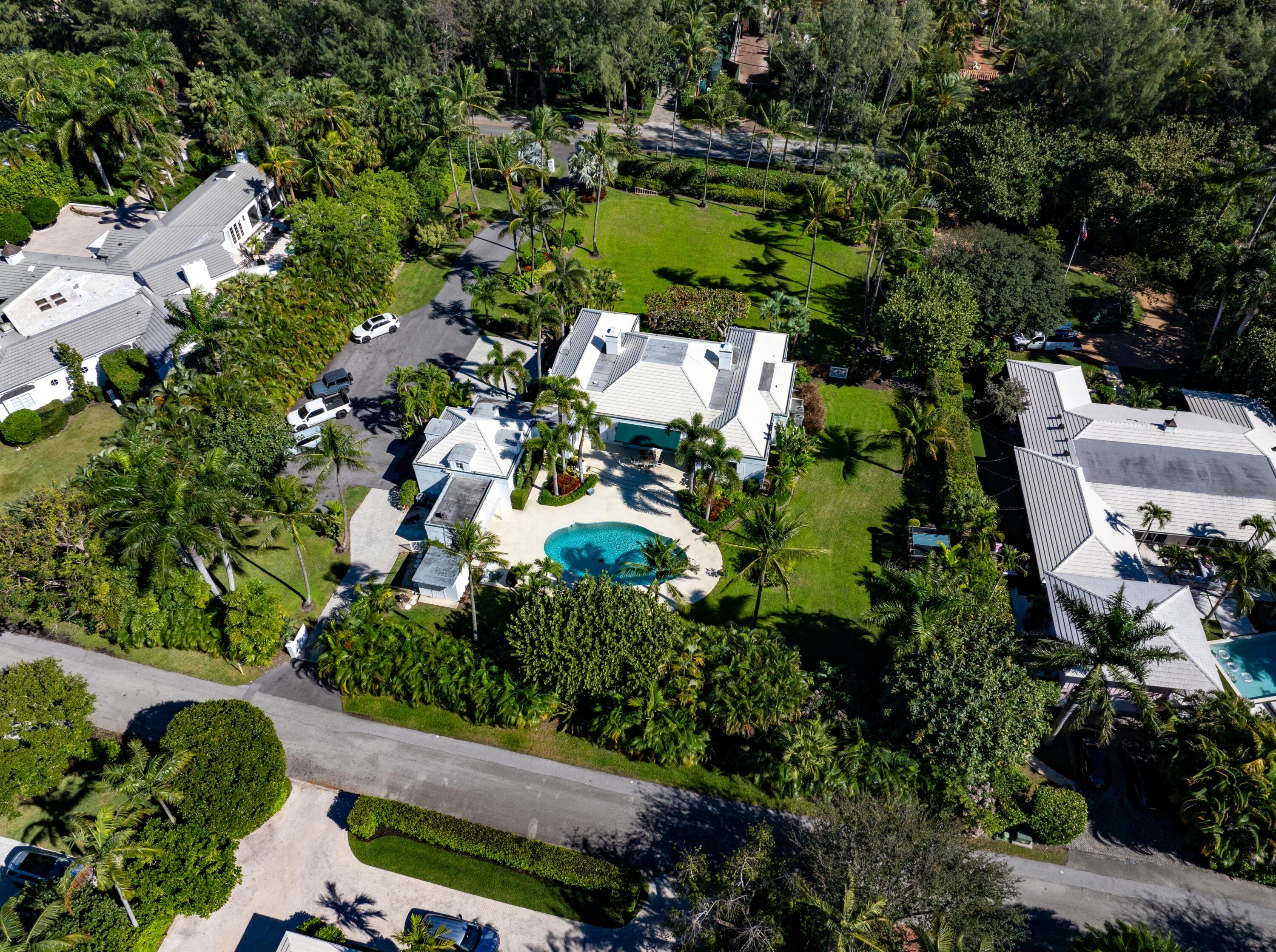 3224 North Ocean Boulevard Gulf Stream, FL 33483 - Photo 45 of 48 an aerial view of residential house with outdoor space and swimming pool