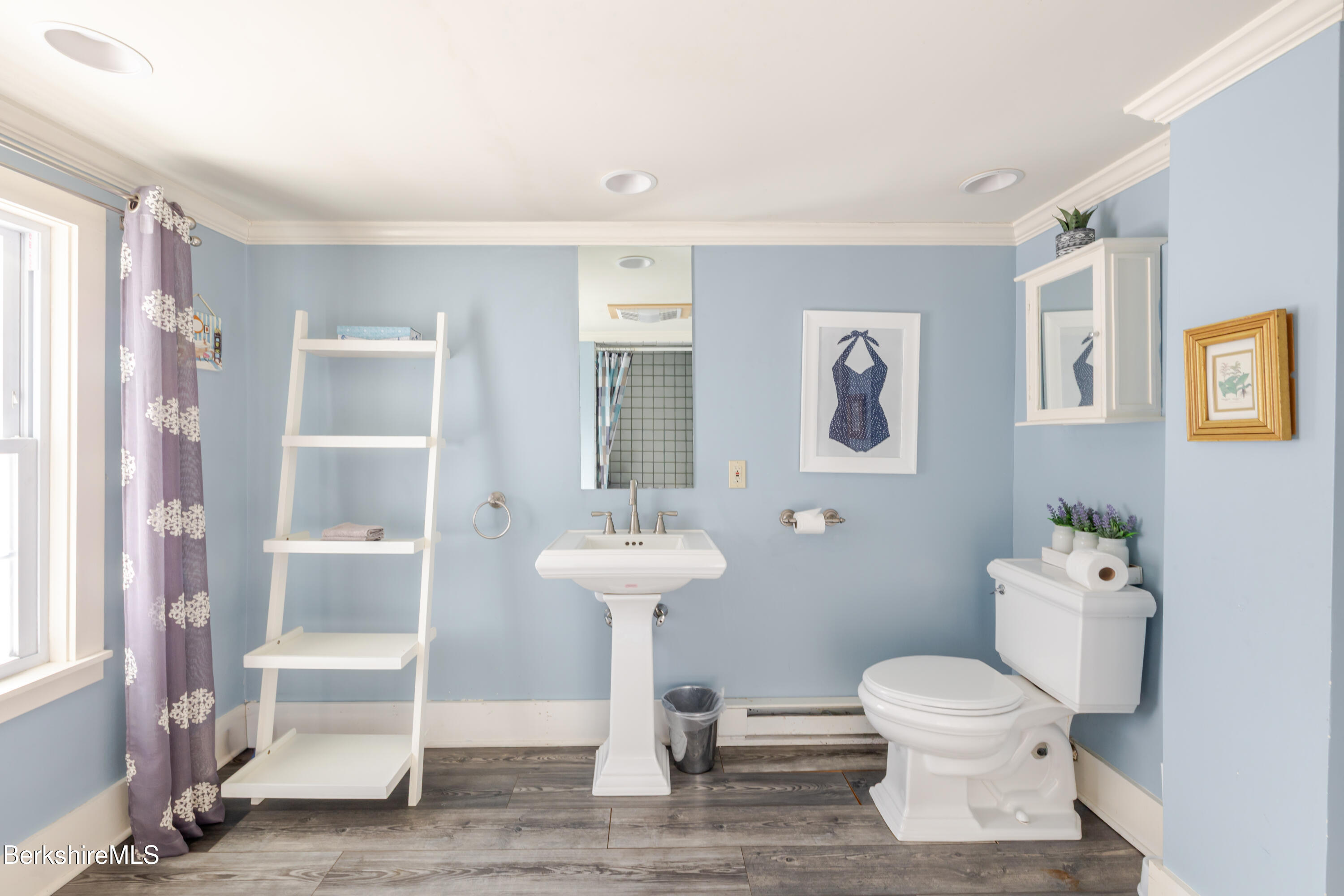 3 Lake Buel Road Great Barrington, MA 01230 - Photo 38 of 55 a bathroom with a sink toilet and a mirror