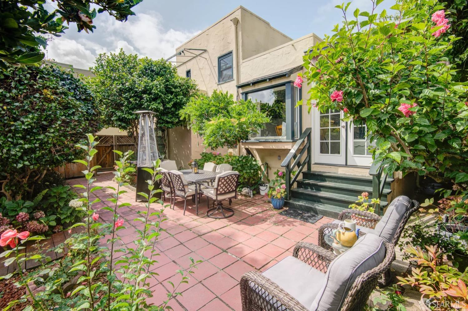 3231 Fernside Boulevard Alameda, CA 94501 - Photo 30 of 38 a view of a patio with table and chairs and potted plants