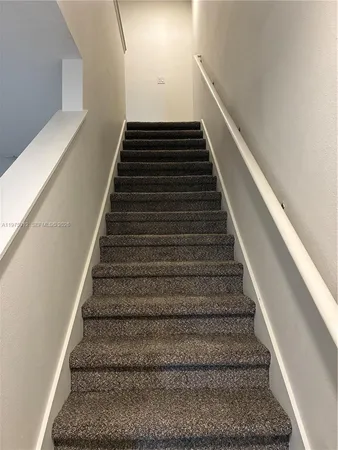 an empty room with closet