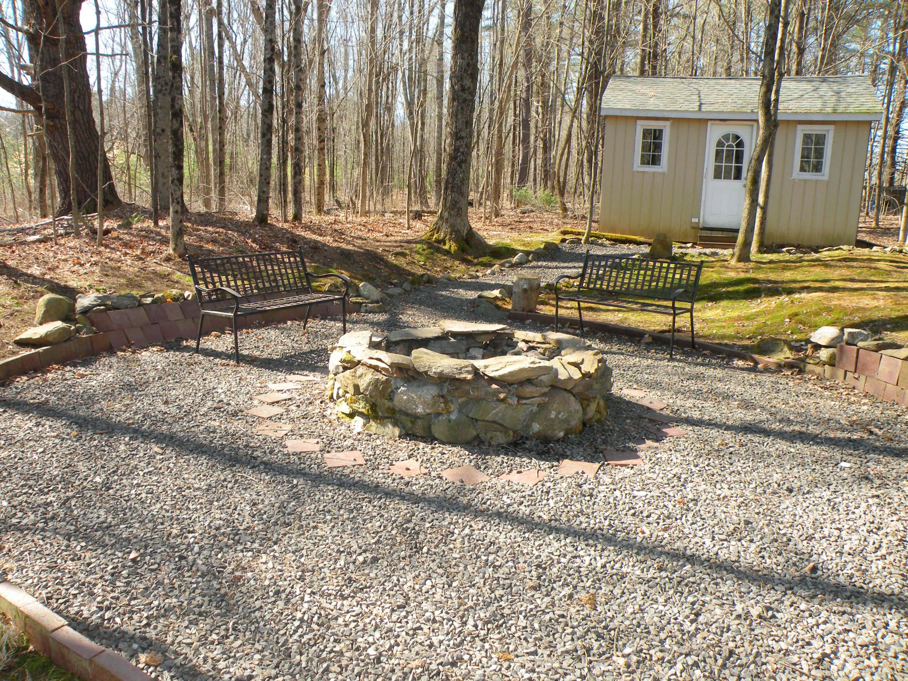 154 Woodman Road Buxton, ME 04093 - Photo 39 of 50 36 Firepit and Work Shop beyond