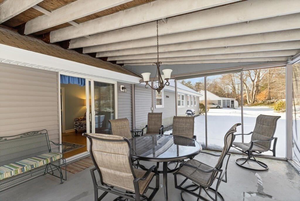 23 Walker Road Beverly, MA 01915 - Photo 20 of 33 a view of a dining room with furniture window and outside view