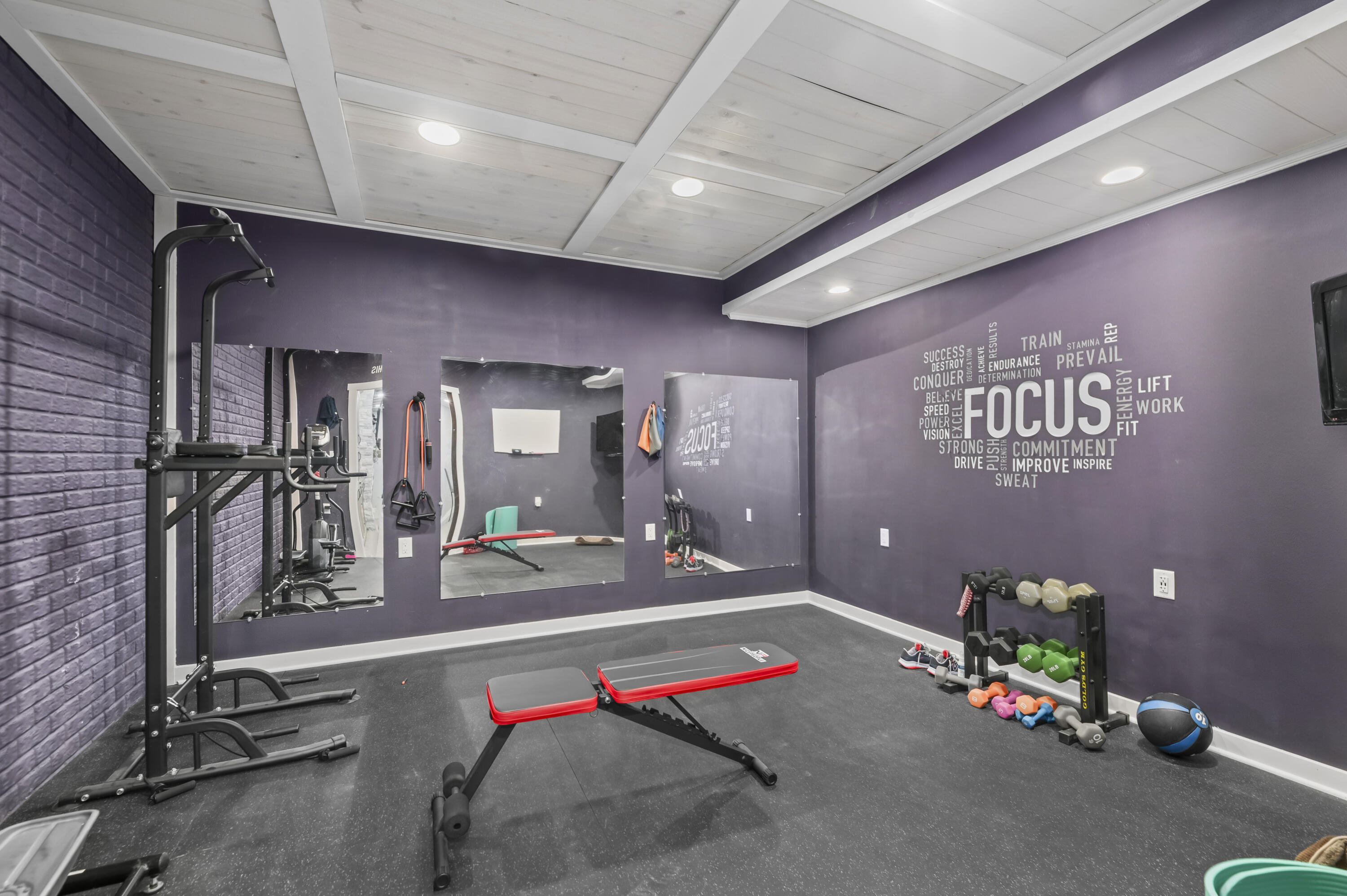 W1097 Spring Prairie Road Spring Prairie, WI 53105 - Photo 39 of 45 Weight/Exercise Room- Basement