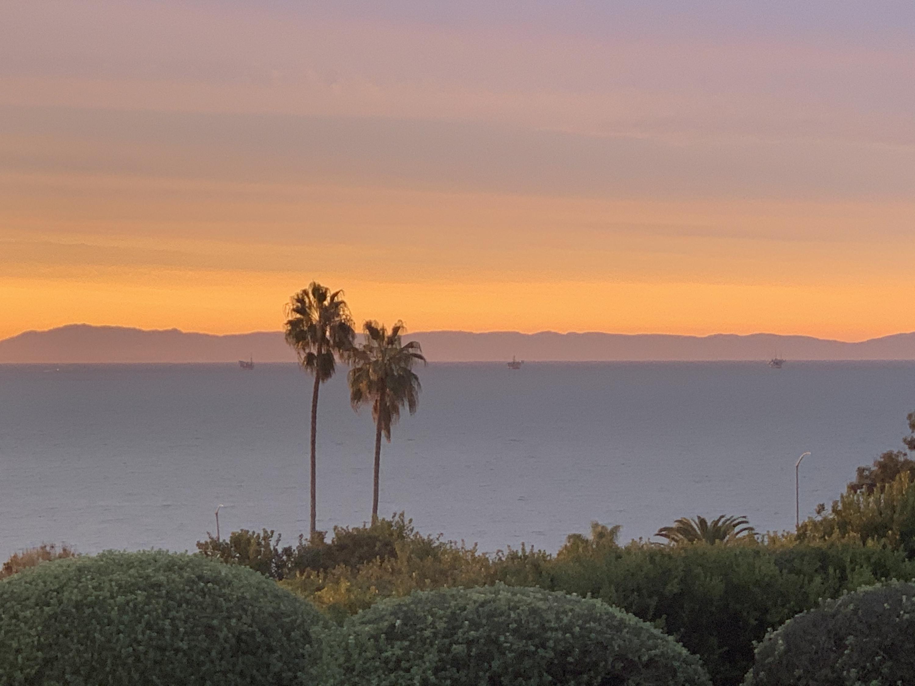 222 Ortega Ridge Road Summerland, CA 93067 - Photo 13 of 15 Sunset view from driveway