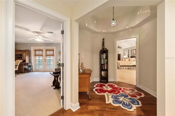 a view of outdoor space with seating area