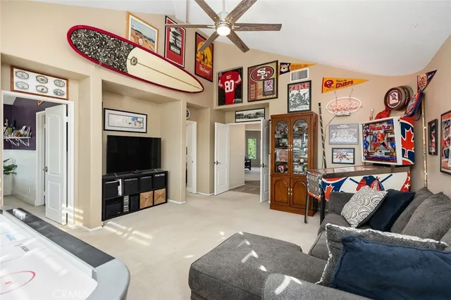 a bedroom with bed and window