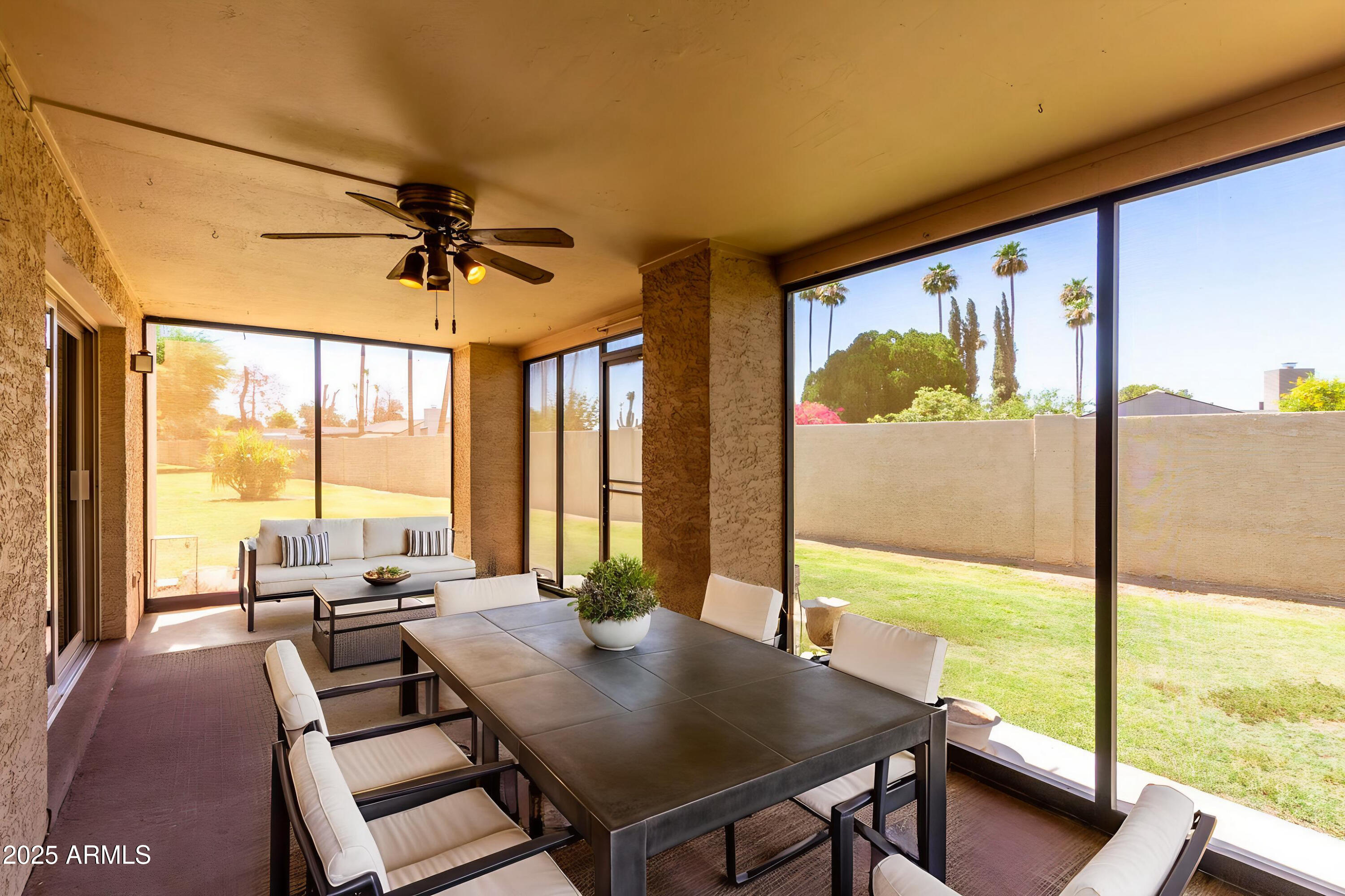2059 East Brown Road, Unit 35 Mesa, AZ 85213 - Photo 28 of 37 Virtually Staged Lanai
