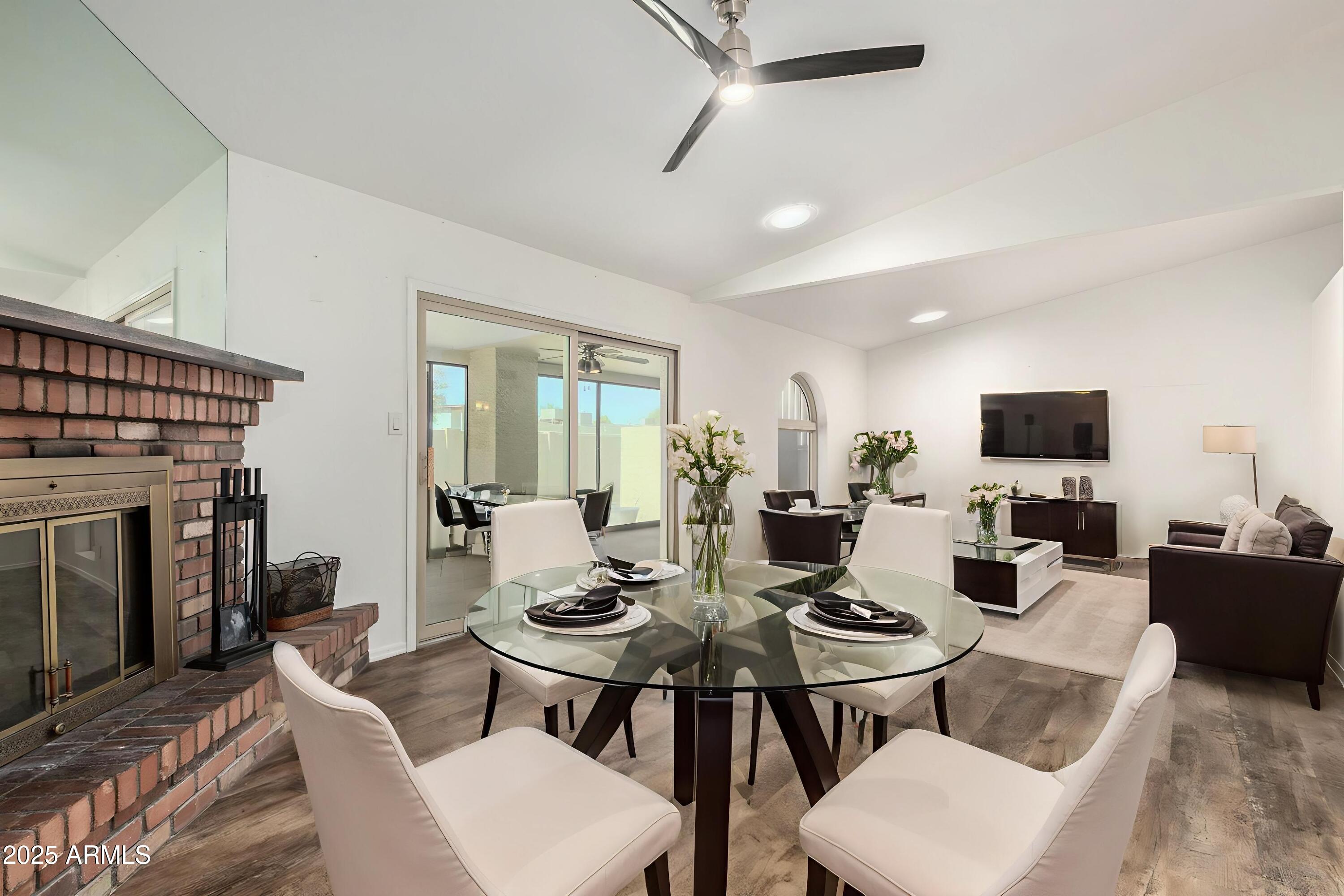 2059 East Brown Road, Unit 35 Mesa, AZ 85213 - Photo 3 of 37 Virtually Staged Dining/Family Room