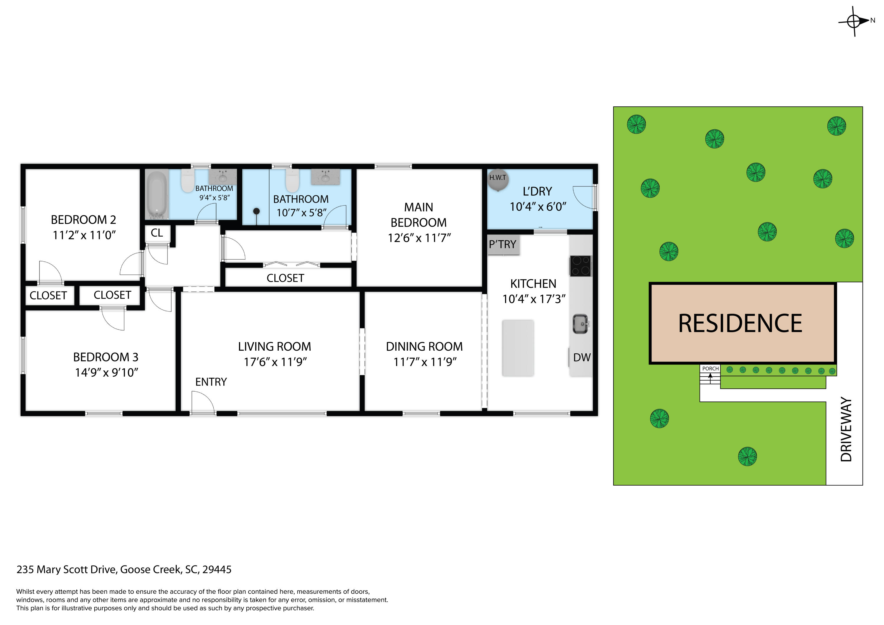 235 Mary Scott Drive Goose Creek, SC 29445 - Photo 28 of 28 Floor Plan