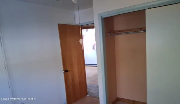 a view of elevator with hallway