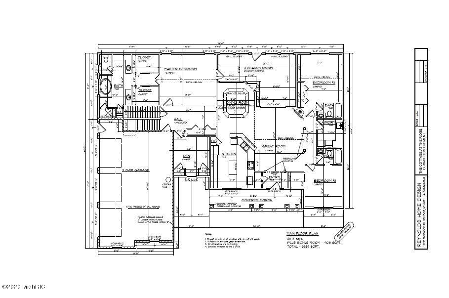 Lot#7 Ridgeview Drive Battle Creek, MI 49015 - Photo 12 of 12 Floor plan