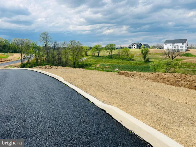 a view of a street with houses