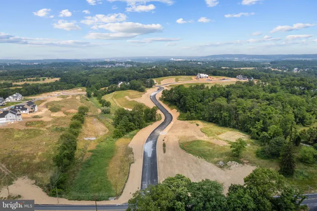 a view of a lake in middle of the town