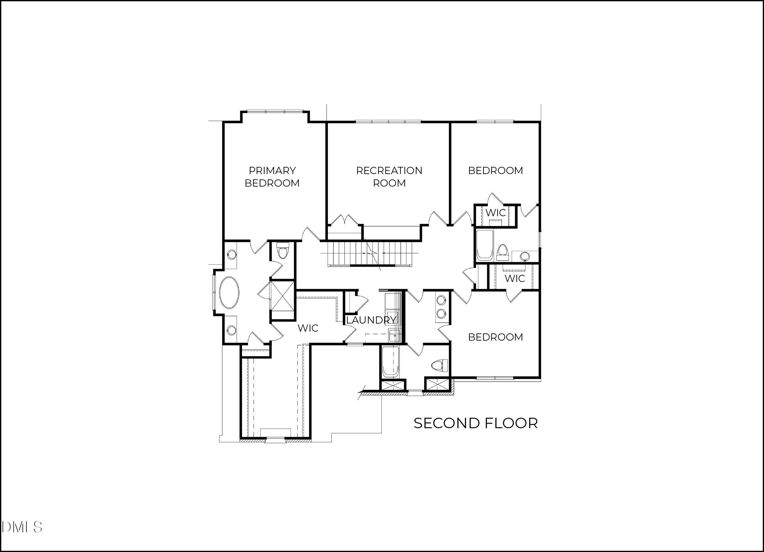 827 Homestead Road Chapel Hill, NC 27516 - Photo 27 of 28 Second Floor Labeled