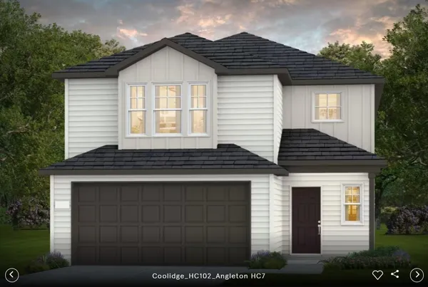 a front view of a house with a door