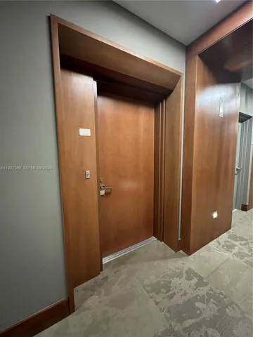 a large bathroom with a large window