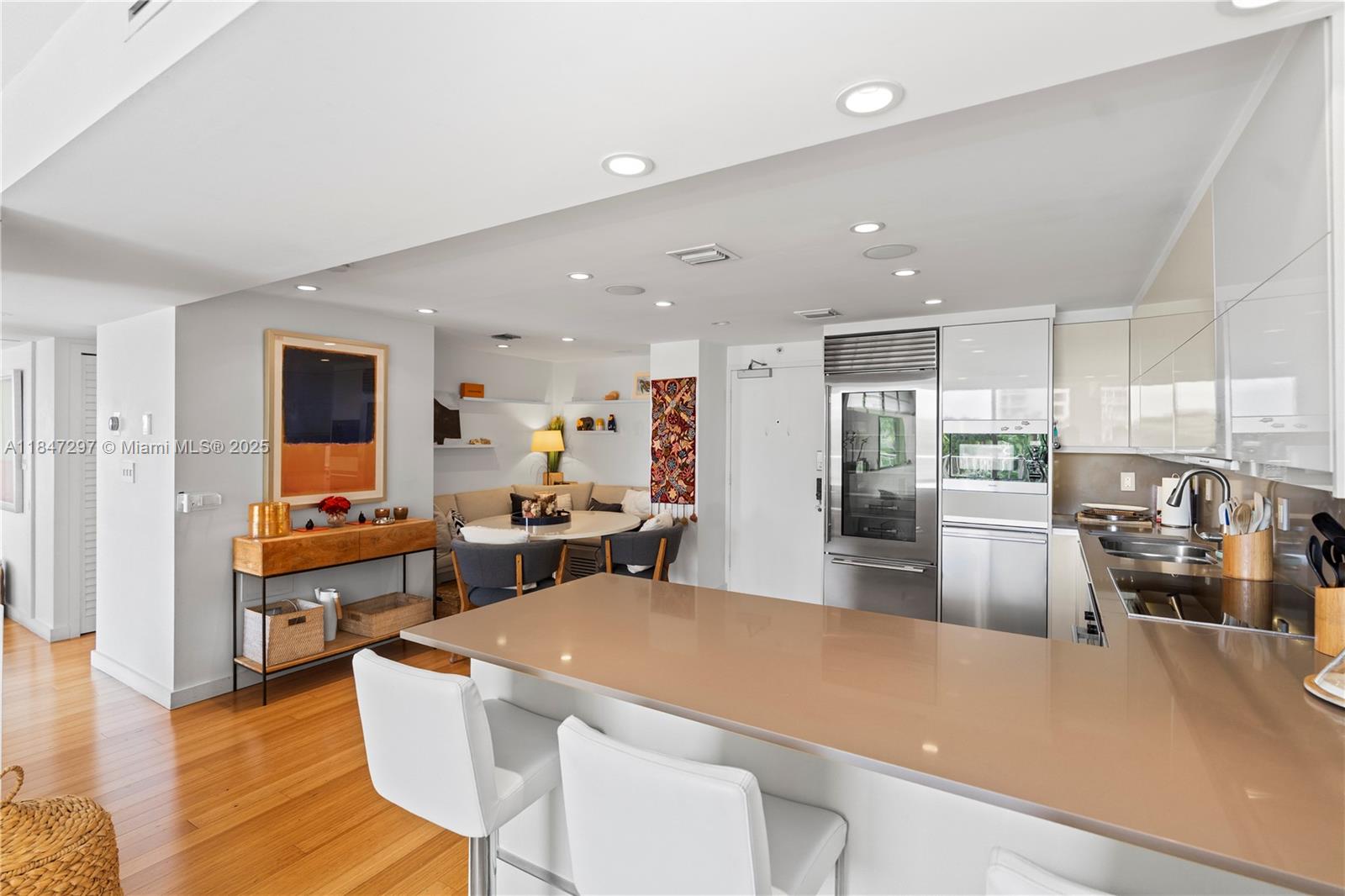 Brickell Miami, FL 33129 - Photo 20 of 42 a view of a kitchen and dining room