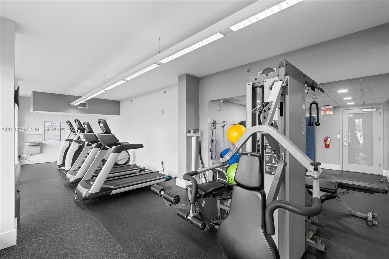 Brickell Miami, FL 33129 - Photo 40 of 42 a view of a room with gym equipment